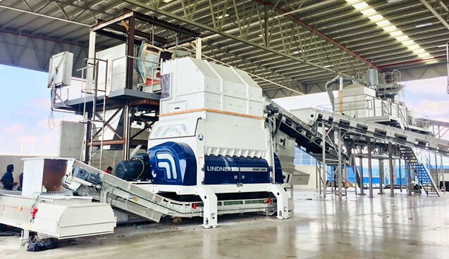 Equipo de producción de combustibles alternos CDR de la marca Lindner, distribuida por GTA Ambiental en México